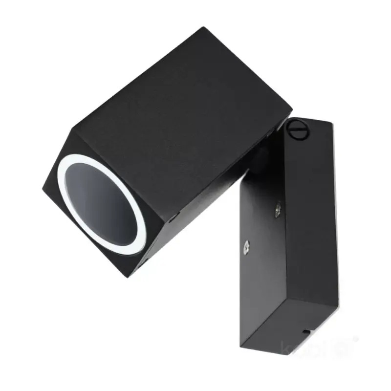 Akció Garden wall lamp QUAZAR 15 1xGU10 IP44 black Kobi KOBI-002273 KOBI