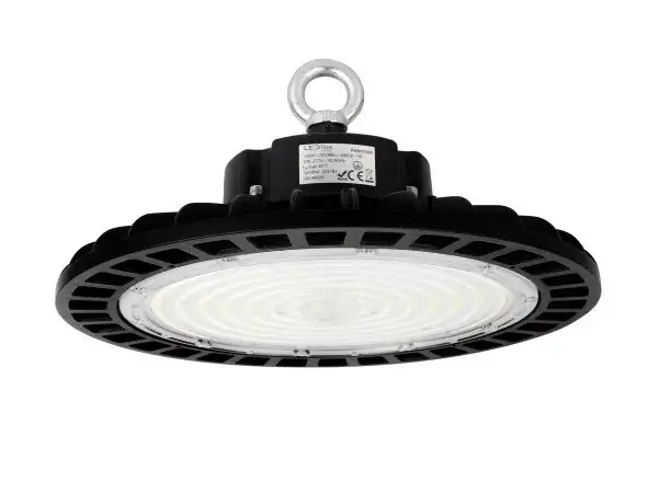 Gyors kiszállítás PHANTOM Csarnokvilágító, 120°, IP65, IK08, 150 W, szabályozható, Természetes fehér, fekete LL-203174 LED line