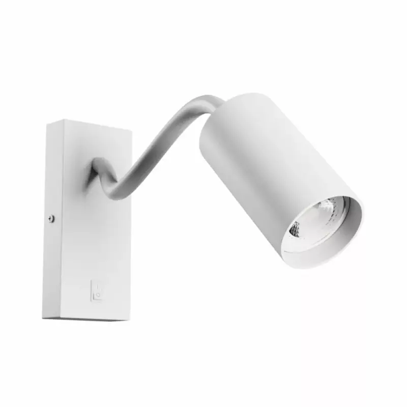 SQUALLA VARIOSA FLEXI SWITCH GU10 SCONCE 230V IP20 55x100x410MM WHITE ROUND SLIP006023 SpectrumLED Biztonságos fizetés
