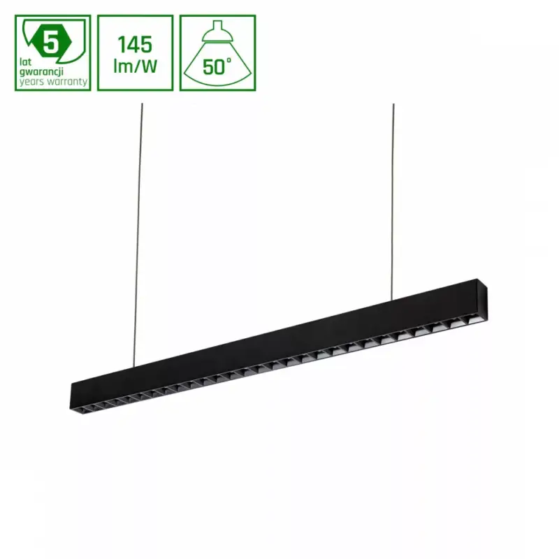 Újdonság ALLDAY INSPIRE ONE DARK LIGHT Lineáris lámpa, 17W, 50°, IP20, Meleg fehér, fekete, 5 év garancia WOJP10559 SpectrumLED