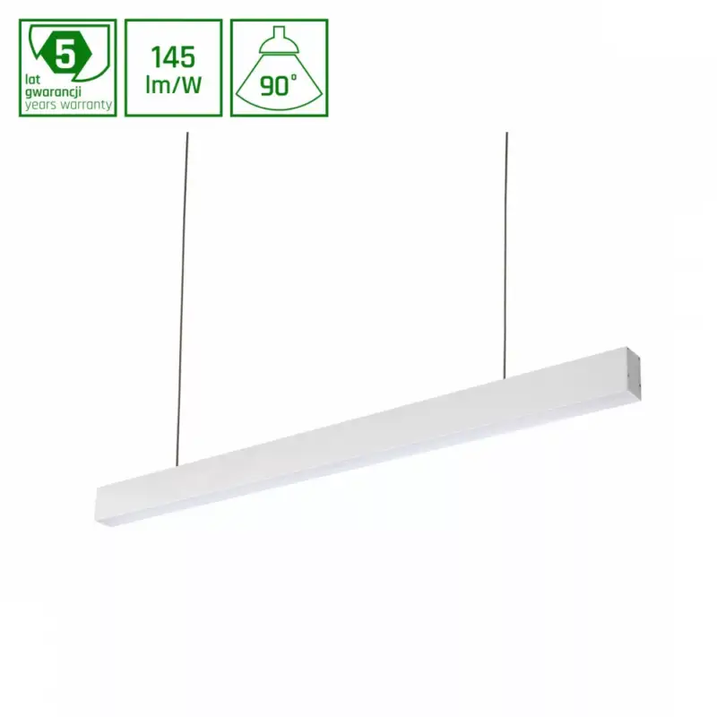 ALLDAY INSPIRE ONE Lineáris lámpa, 20W, 90°, IP20, DALI, Természetes fehér, fehér, 5 év garancia WOJP09818 SpectrumLED Prémium