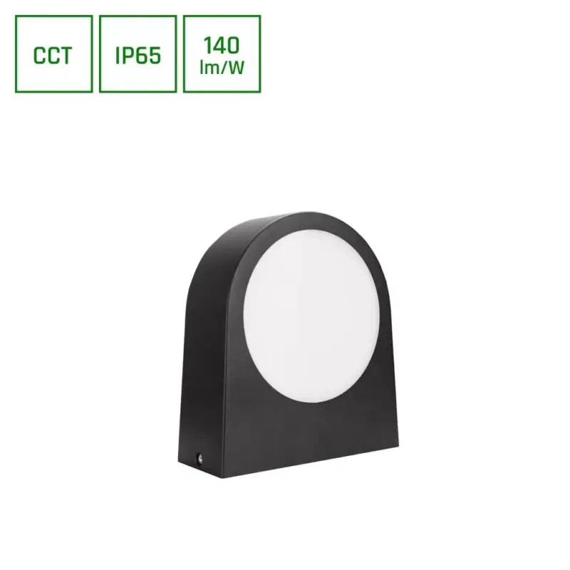 VERSA 15W CCT 230V 100DEG IP65 70X180x196MM BLACK FACADE LAMP SLI003051CCT_PW SpectrumLED Expressz szállítás