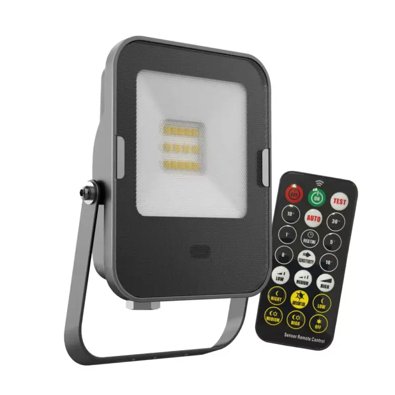 Olcsó MHNC LED-reflektor, 120°, IP65, 10 W, Hideg fehér, fekete KOBI-001750 KOBI