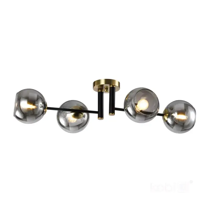 Biztonságos fizetés Ceiling lamp GLOBE ELEGANCE SMOKE S4 4xE14 Kobi Design KOBI-001526 KOBI