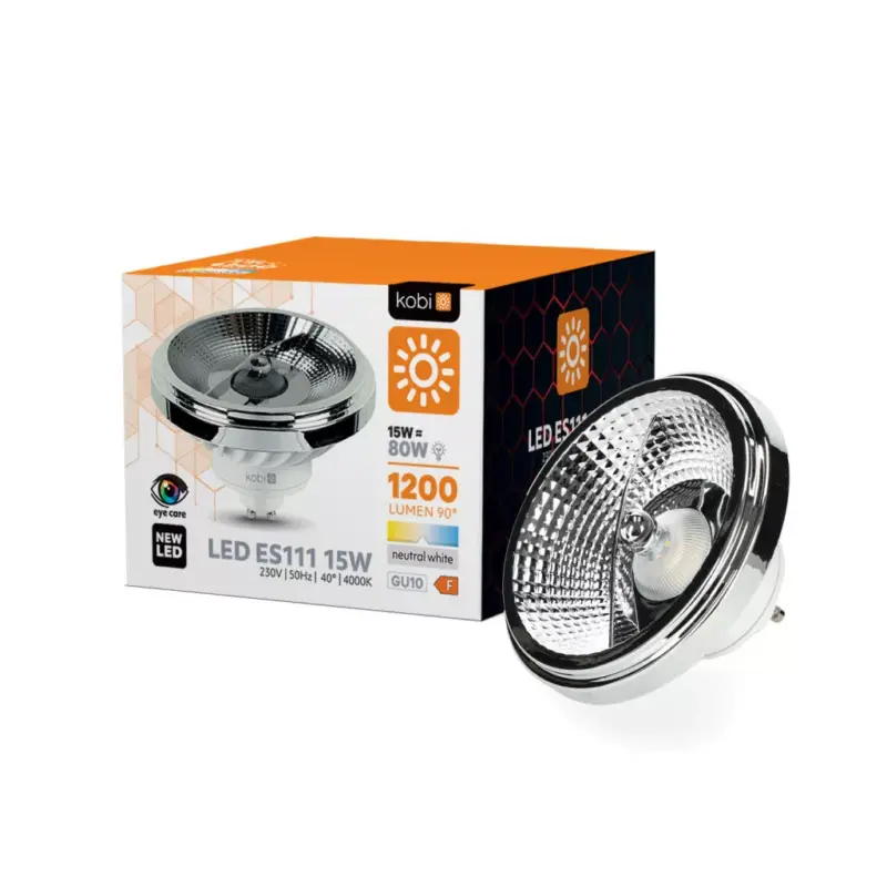 GU10 LED-fényforrás, 15 W, Természetes fehér NW 4000K 1200lm, KOBI-001133 KOBI Korlátozott ajánlat