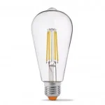 E27 LED-fényforrás, 6 W, filament, szabályozható, Természetes fehér NW K lm, LAB-21-2000-28 LED Labs Biztonságos fizetés