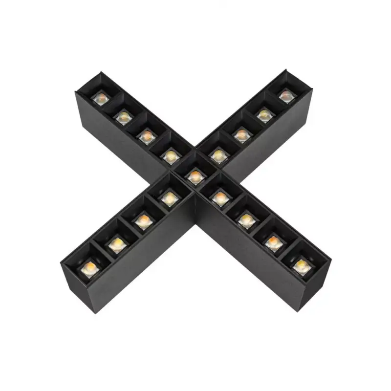 ALLDAY INSPIRE ELEMENTS X DARK LIGHT Lineáris lámpa, 25W, 80°, IP20, CASAMBI, Természetes fehér, fekete, 5 év garancia WOJP08166 SpectrumLED Prémium