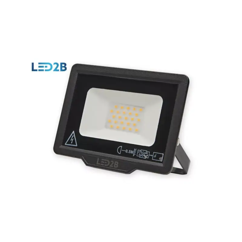 MH LED-reflektor, 120°, IP65, 20 W, Meleg fehér, fekete KOBI-001647 KOBI Kihagyhatatlan ajánlat