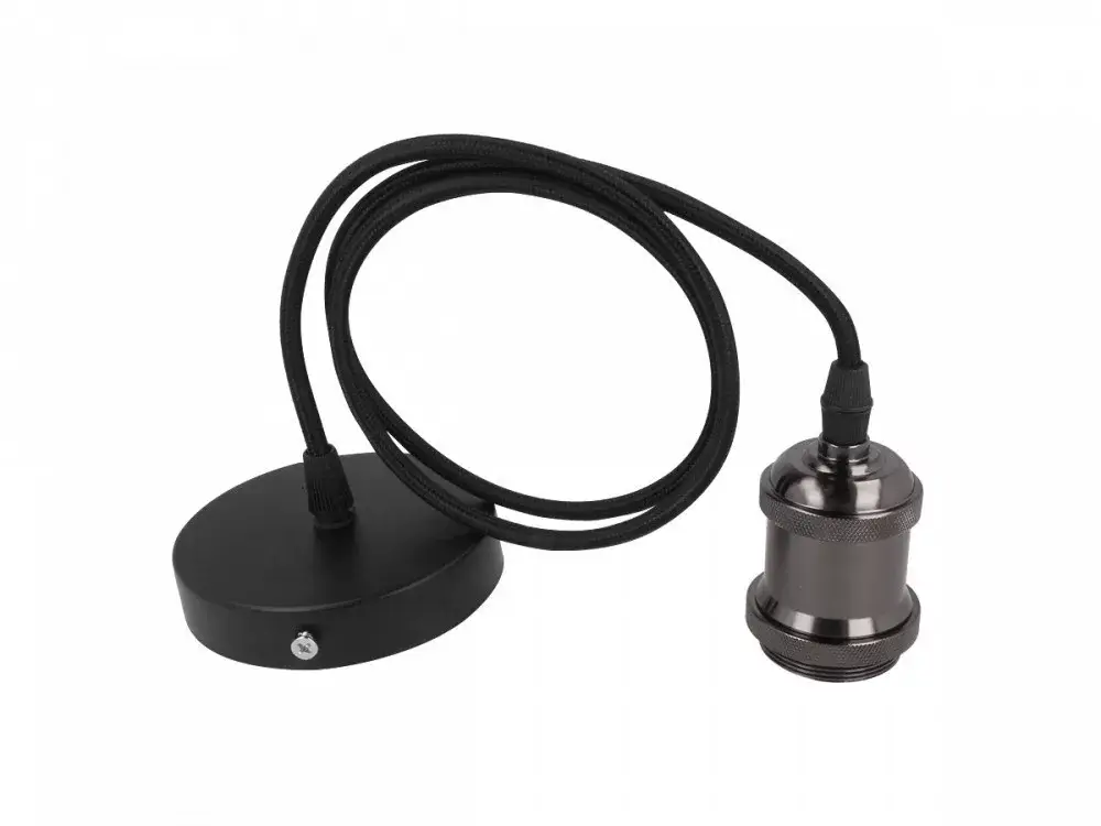 LEDline® Suspended luminaire 1xE27 aluminum pearl black LL-249853 LED line Szuper akció