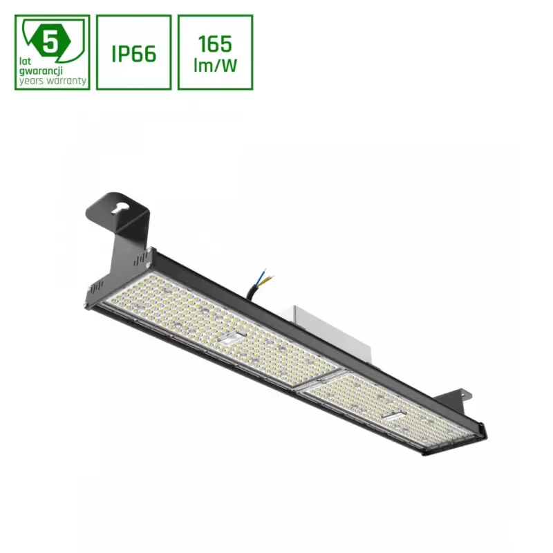 HALLS LINE 3 Csarnokvilágító, 60/90°, IP66, IK10, 150 W, szabályozható, Természetes fehér, fekete SLI048011NW_PW SpectrumLED Különleges ajánlat