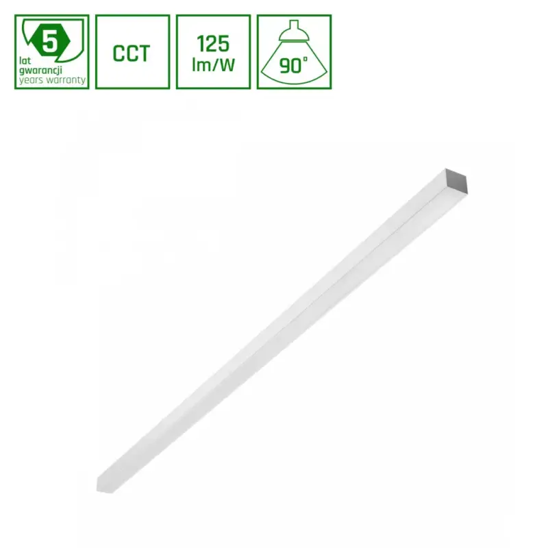ALLDAY BASIC Lineáris lámpa, 50W, 90°, IP20, UGR<19, Szabályozható színhőmérséklet, fehér, 5 év, garancia SLI047306CCT_PW SpectrumLED Gyors szállítás