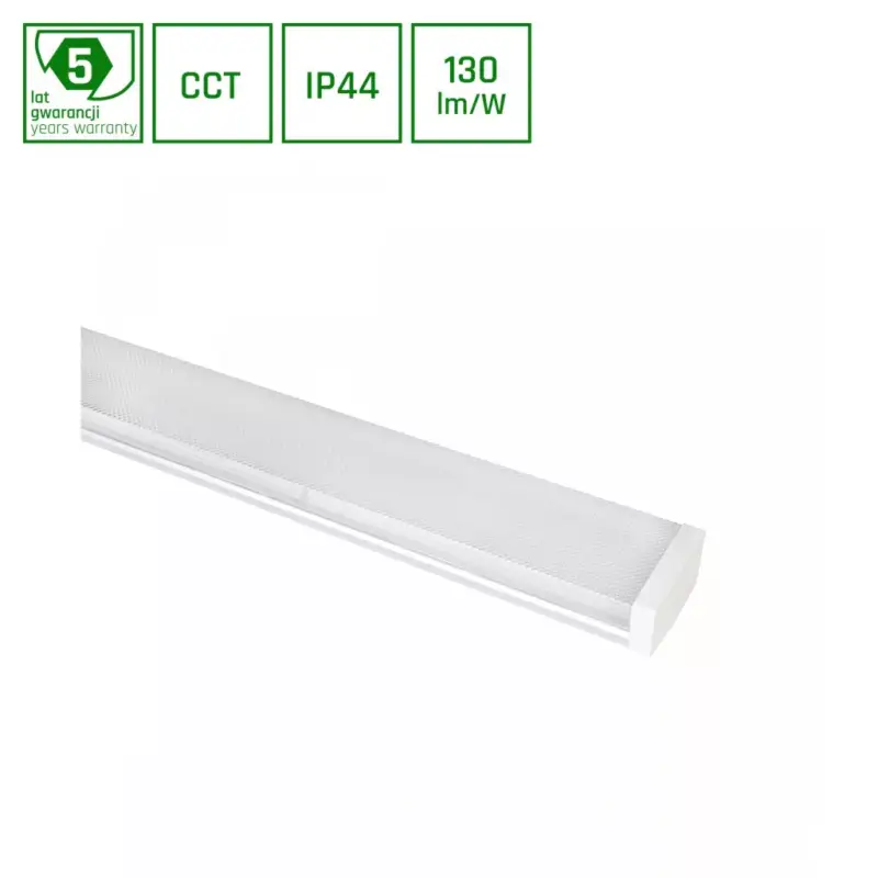 LIMEA PRISMATICA1200mm 40W/30W/20W 3CCT 230V 100deg IP44 IK10 1200x115x60mm 5 years warranty SLI028036CCT_PW SpectrumLED Végkiárusítás