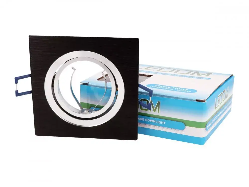 LEDline LEDOM Downlight alu. square black brushed adjustable LL-241093 LED line Ajánlat