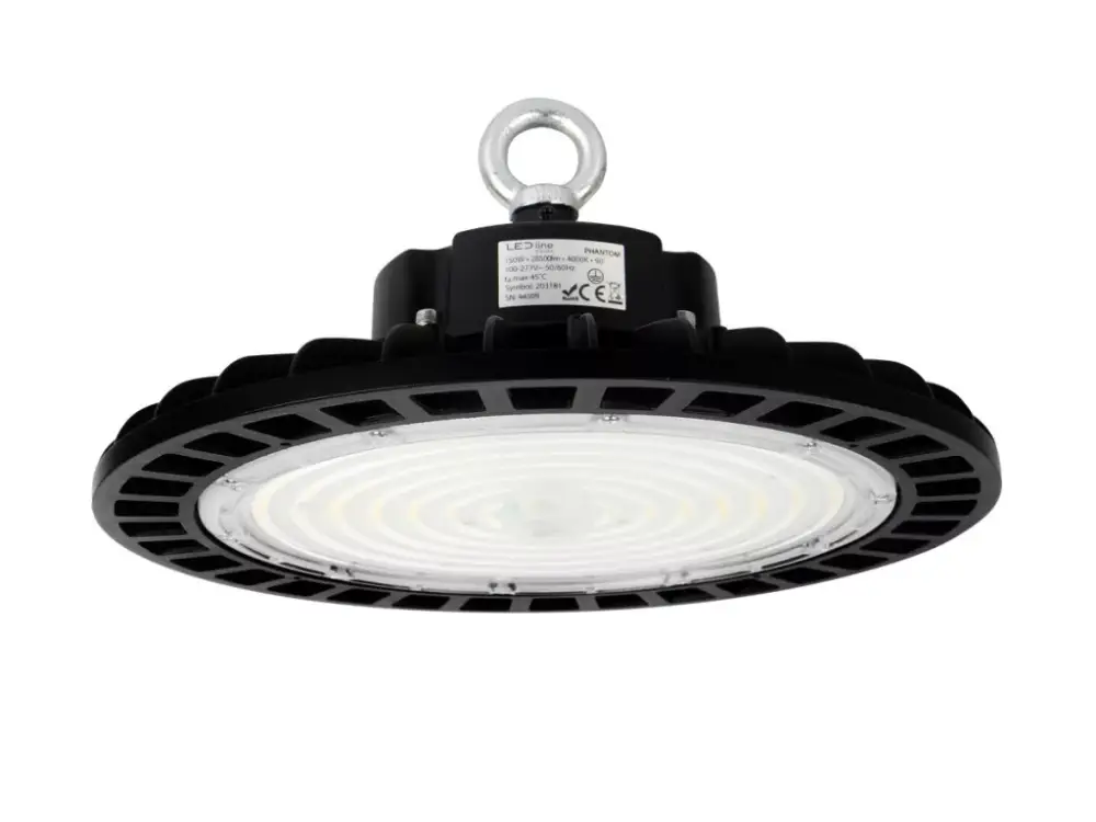 Olcsó PHANTOM Csarnokvilágító, 120°, IP65, IK08, 150 W, Természetes fehér, fekete, 5 év garancia LL-216457 SpectrumLED