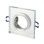LEDline Downlight glass square silver 90x28x10mm(65mm) LL-246388 LED line Szuper ajánlat