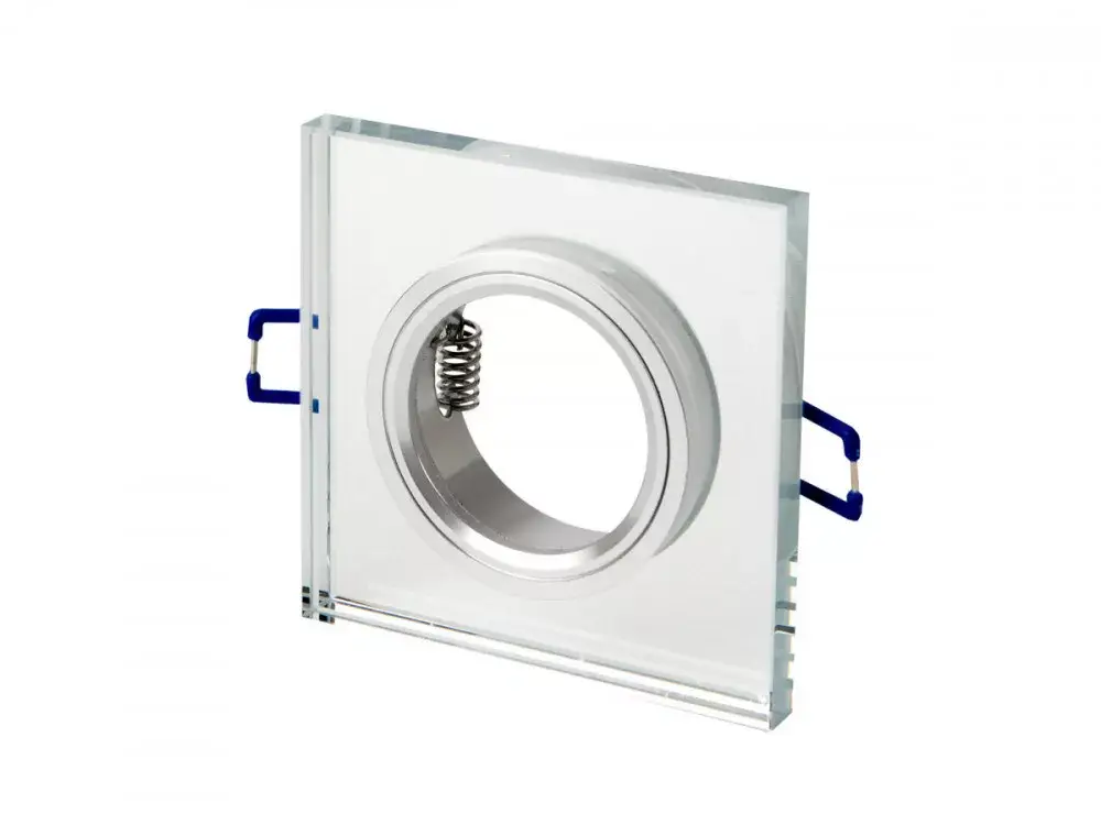 LEDline Downlight glass square silver 90x28x10mm(65mm) LL-246388 LED line Szuper ajánlat
