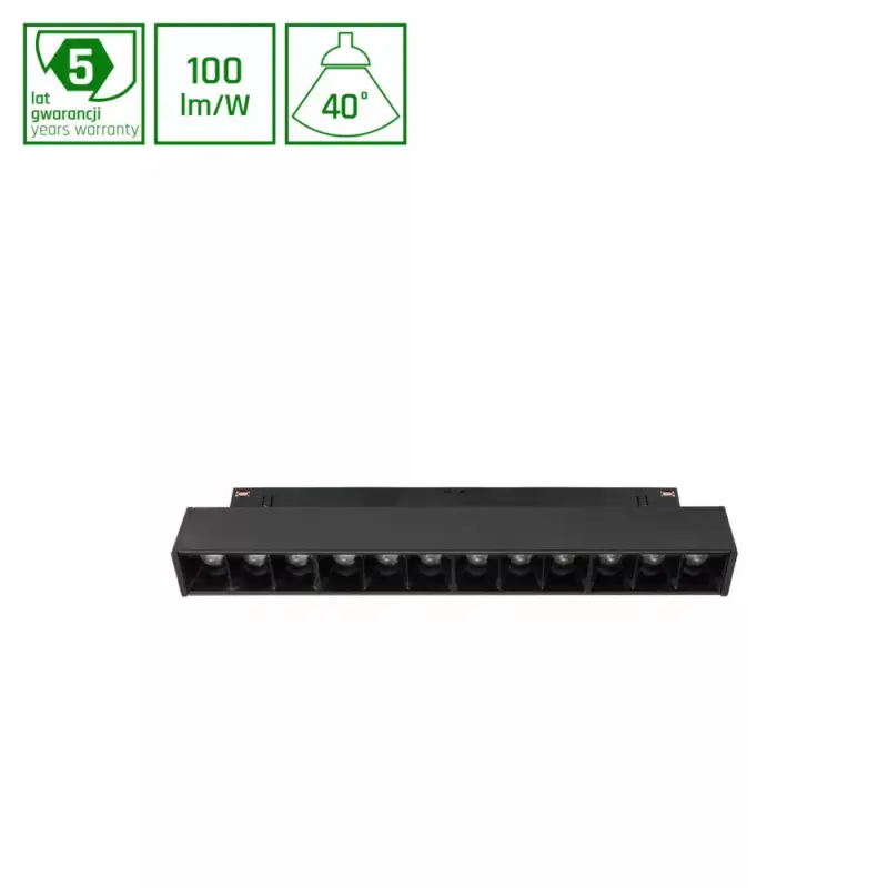 SYSTEM SHIFT SMART- GRID S TRACK LIGHT 204MM 12W 35DEG BLACK CCT/DIM 5 Y WARRANTY WLD40011_SMART SpectrumLED Legnépszerűbb
