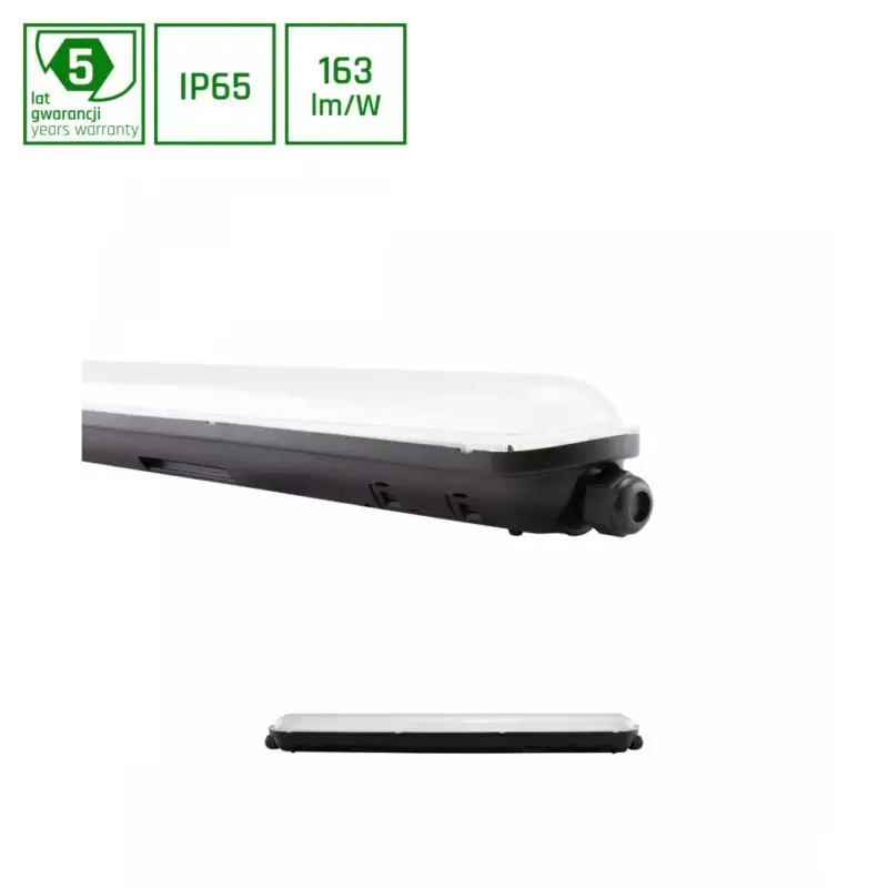 LIMEA GIGANT HERMETIC 600MM 20W NW 230V 120DEG IP65 IK09 600X72X70MM Fekete SLI028024NW_PW_BLACK SpectrumLED Biztonságos fizetés