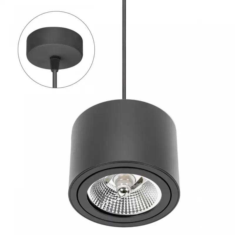Árcsökkenés CHLOE AR111 GU10 IP20 ROUND Fekete, ADJUSTABLE ROUND BASE SUSPENDED SLIP005013_ZWIS SpectrumLED