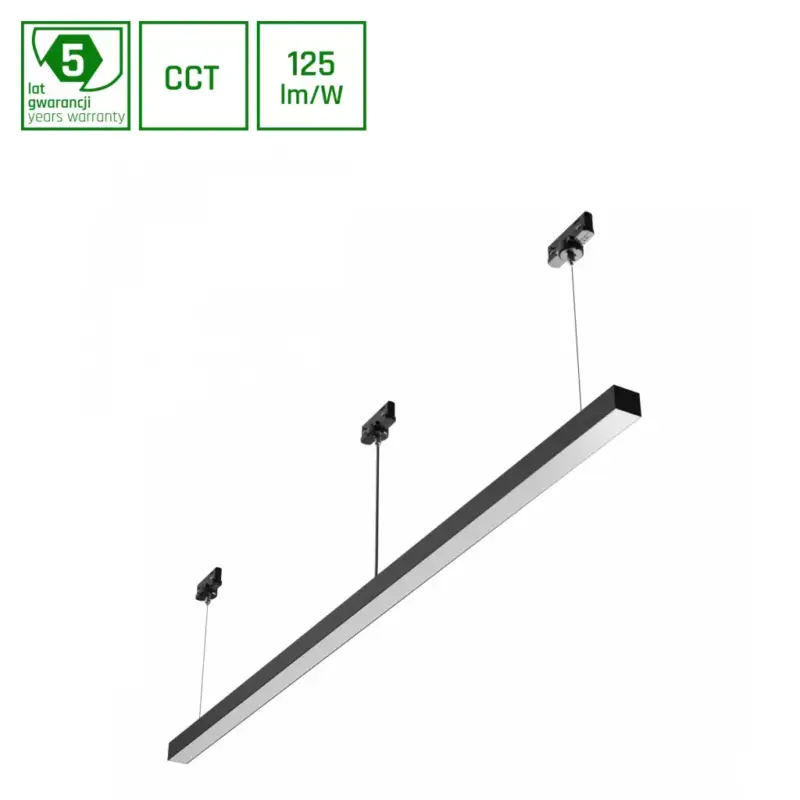 Kedvezmény ALLDAY BASIC Lineáris lámpa, 50W, 115°, IP20, Szabályozható színhőmérséklet, fekete, 5 év garancia SLI047303CCT_PW_3F_ZWI SpectrumLED