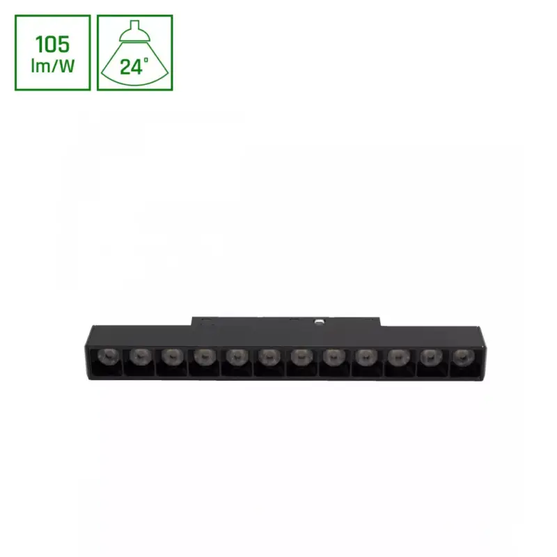 SYSTEM SHIFT BASIC - GRID S LINEAR LUMINAIRE 220MM 12W 2700K BLACK WLD70029WW SpectrumLED Vásárlói kedvenc
