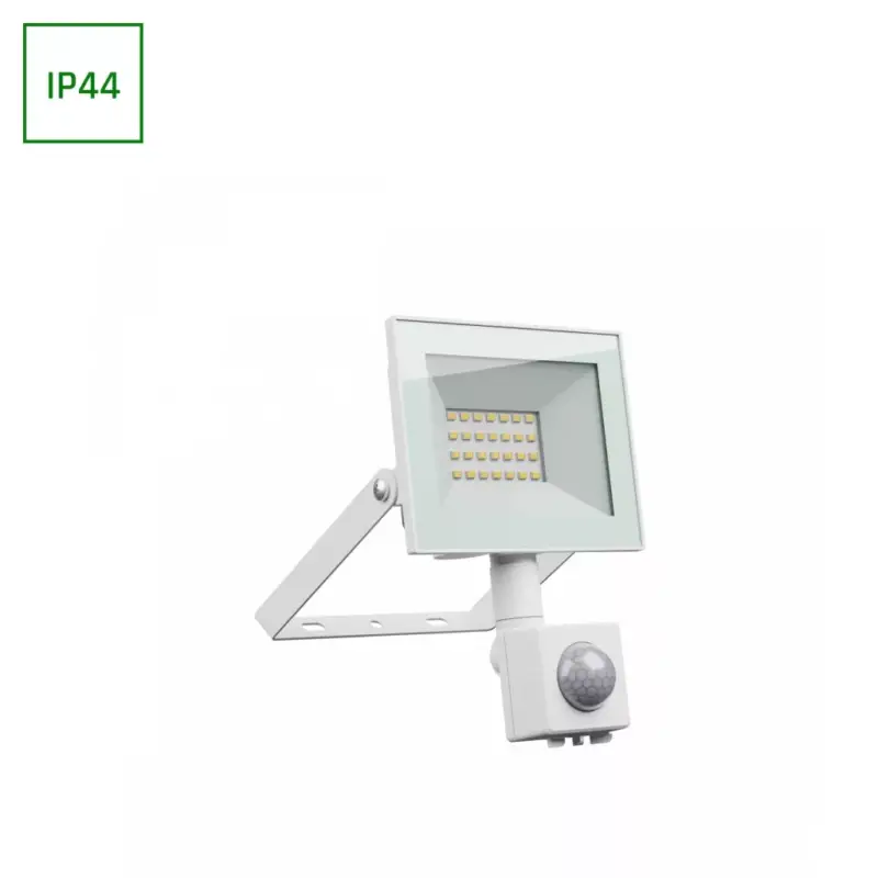 Biztonságos vásárlás NOCTIS LUX 4 mozgásérzékelős LED-reflektor, 100°, IP44, 20 W, Hideg fehér, fehér SLI029075CW_CZUJNIK_PW SpectrumLED