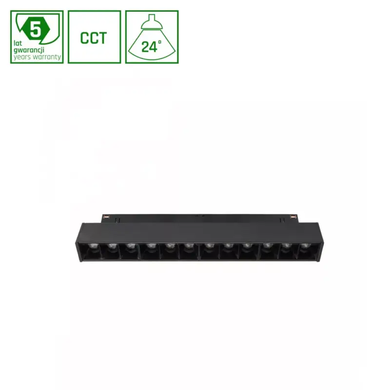Utolsó esély SYSTEM SHIFT DALI TW8 - GRID S FIXTURE LINE 220X23X42 12W 40ST Black DALI TW8 5YW.