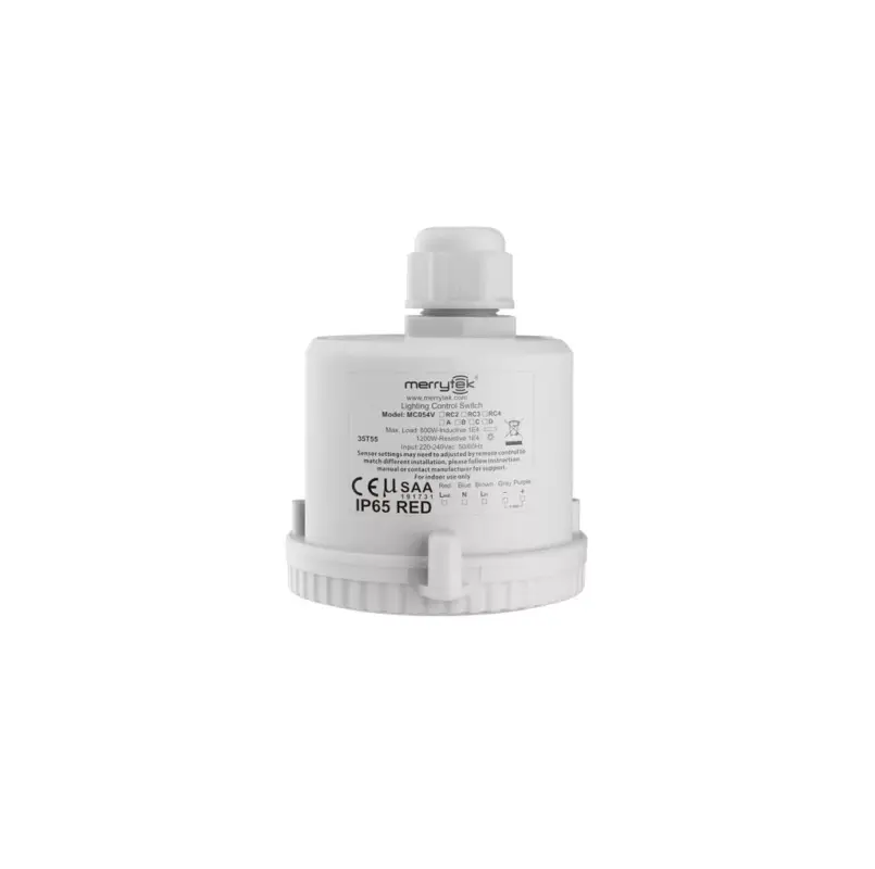 MERRYTEK microwave motion sensor 15m lower RC3 400/800W ON/OFF 3-step DIM 1-10V IP65 Gyors kiszállítás