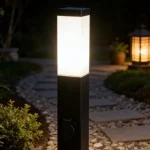 Garden post CUBE square black E27 80cm LITE Legjobb ár