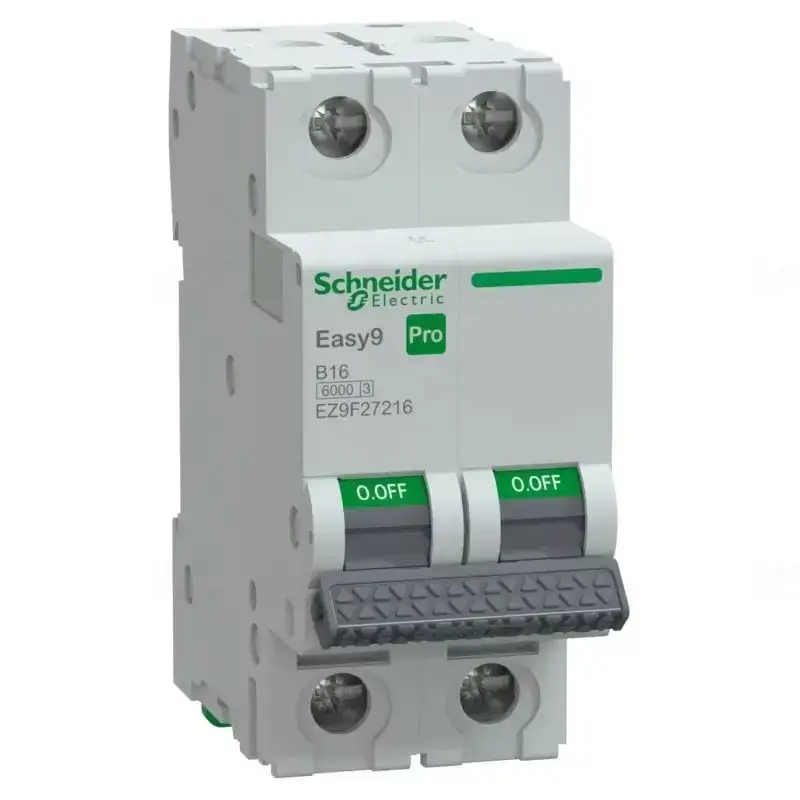 Legjobb ár EASY9 PRO Kismegszakító, 2P, B, 16A 2 pólusú EZ9F27216 Schneider