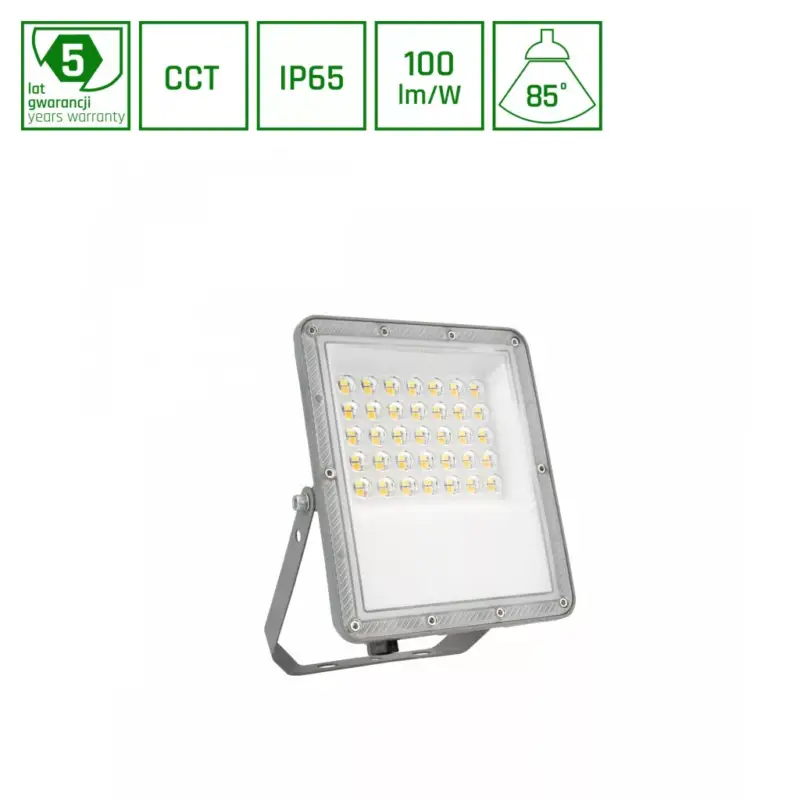 NOCTIS MAX CCT LED-reflektor, 85°, IP65, 30 W, Szabályozható színhőmérséklet, szürke Árengedmény