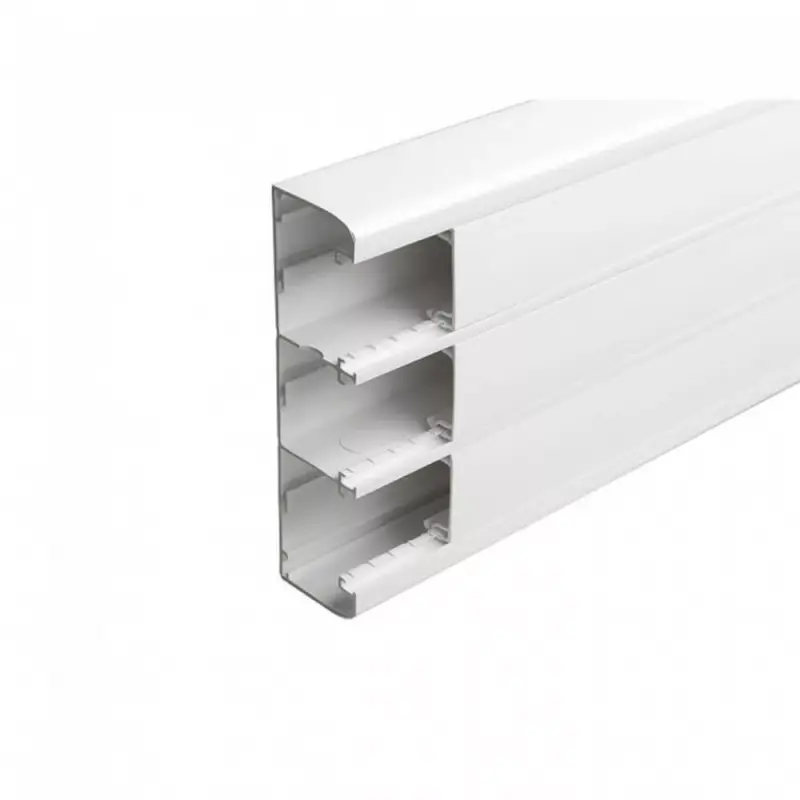 Rendeld meg most Legrand DLP bepattintható kábelcsatorna, 180 x 50 mm, 3 rekeszes, válaszfallal, 3 x 45 mm-es fedéllel, 2 m, fehér Legrand 075606