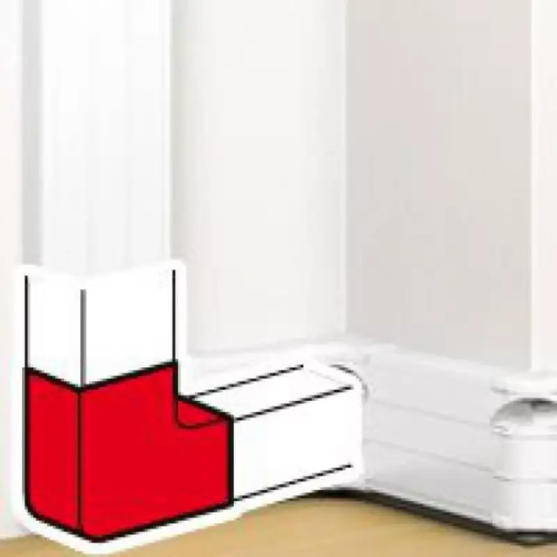Legrand DLP kanyarelem bepattintható kábelcsatornához, 90°, 180 x 50 mm, fehér Legrand 075646 Árcsökkenés