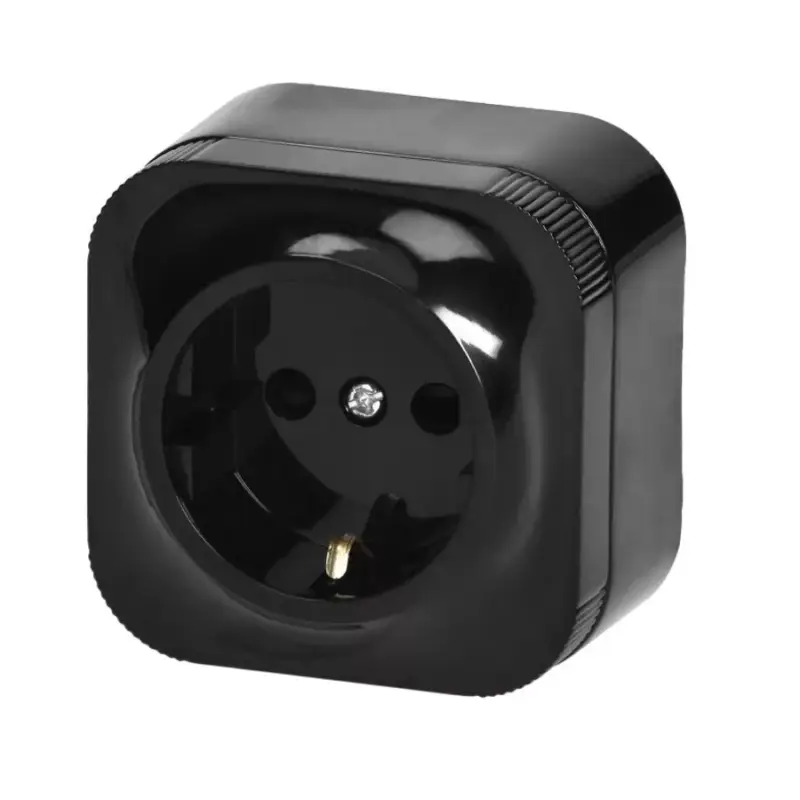 Orno Falon kívüli dugalj, fekete, 2P+F,16A, 230V, IP20 OR-OE-7205 Szuper ajánlat