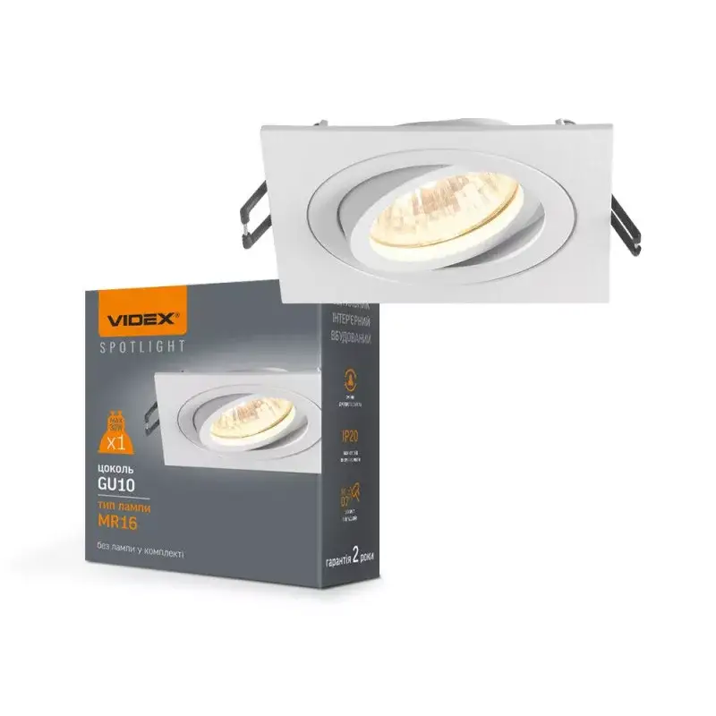 Korlátozott ajánlat Recessed spotlight luminaire VL-SPF08S-W