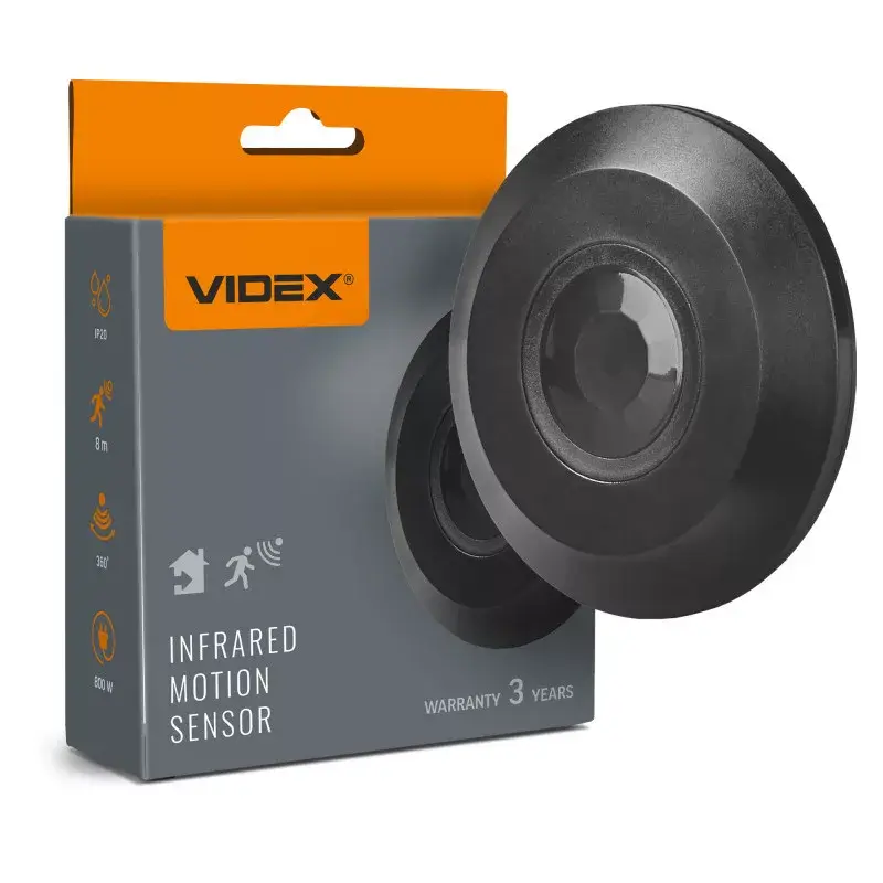 PIR motion and light sensor VIDEX VL-SPC05B 800W Black Kedvezmény