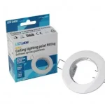 Ceiling lighting point fitting ROKA cast round Fixted white Kiárusítás