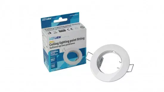 Ceiling lighting point fitting ROKA cast round Fixted white Kiárusítás